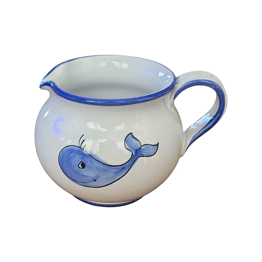 Vintage Seven Seas Nantucket Pottery Whale Creamer Pitcher Made In Italy